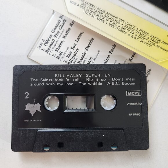 Bill Haley Super Ten Cassette Tape Made In Holland Evergreen Label Stereo - Picture 5 of 5